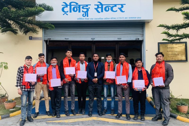 सिप्रदीको पाचौं समूहको निःशुल्क ६ महिने अटो–इलेक्ट्रिसियन तालिम सम्पन्न