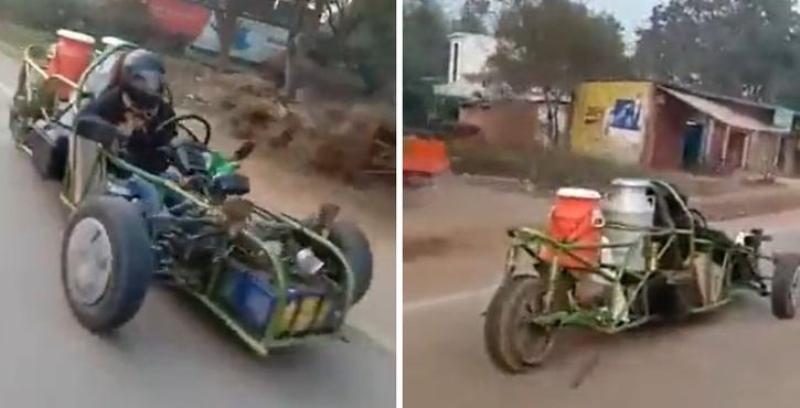 फर्मूला वान जस्तै देखिने गो कार्टमा दुध डेलिभरी, आनन्द महिन्द्राले गरे प्रशंसा