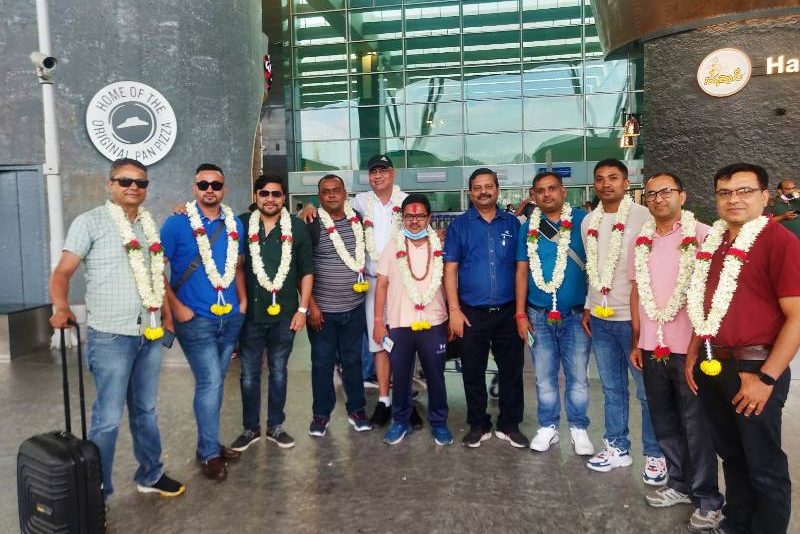 जेके ओटीआर टायरको प्लान्ट भ्रमणमा नेपाली व्यवसायी