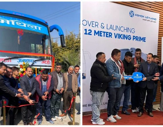 अशोक लेल्याण्डको भाइकिङ १२एम प्राइम बस नेपालमा