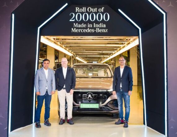 मर्सिडिजले भारतमा उत्पादन ग-यो २ लाख युनिट कार