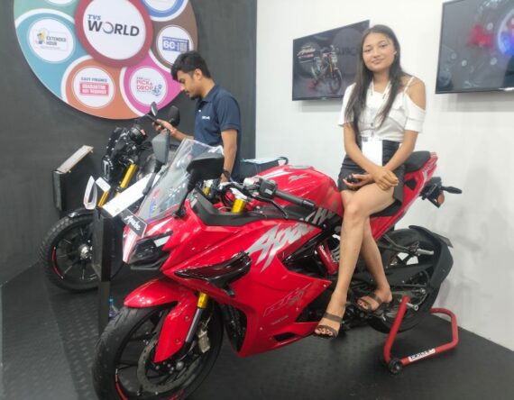 नाइमा मोबिलिटी एक्सपोमा टीभीएसको सबैभन्दा पावरफुल मोटरसाइकल अपाचे आरटीआर ३१०