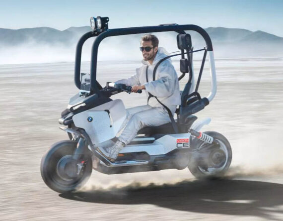 बीएमडब्ल्युले ल्यायो अनौठो इलेक्ट्रिक स्कुटर, हेलमेट बिना पनि चलाउन सकिने सुविधा