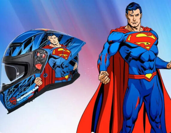 स्टड्सले ल्यायो आकर्षक ग्राफिक्ससहित सुपरम्यान एडिसन हेल्मेट