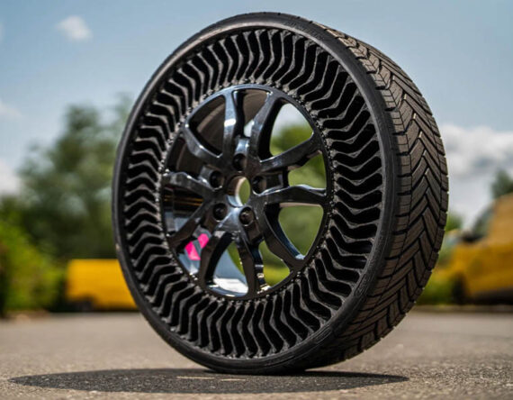 ट्युबलेस टायरलाई प्रतिस्थापन गर्न एयरलेस टायर आउँदै, एयरलेस टायरमा के छ खास विशेषता ?