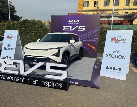 औपचारिक लन्च पहिले नै कियाको नयाँ इलेक्ट्रिक कार ईभी५ प्रदर्शन