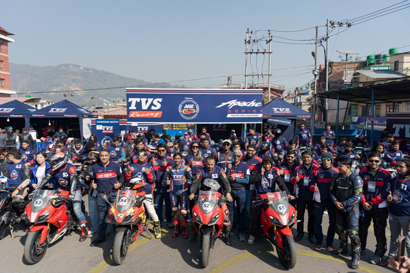 टीभीएस अपाचे रेसिङ सम्पन्न, विजेतालाई अन्तर्राष्ट्रिय सर्किटमा प्रतिस्पर्धा गर्ने अवसर