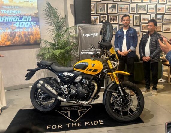 ट्रायम्फ स्क्र्याम्बलर ४०० एक्ससी नेपालमा सार्वजनिक