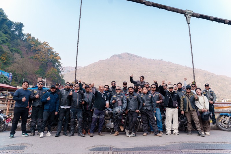 काठमाडौं–राइनसकोट बुलेट राइड सम्पन्न, ‘दि वल्ड स्कुल मोटरसाइकल’ क्लवका ४० राइडर सहभागी