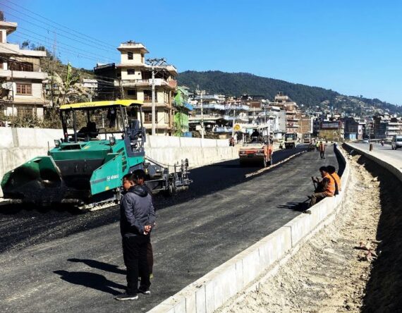 सूर्यविनायक–धुलिखेल सडक विस्तार : तीनवर्षमा ६७ प्रतिशत भौतिक प्रगति