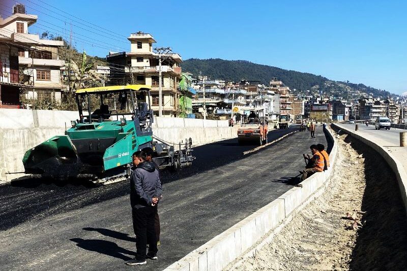 सूर्यविनायक–धुलिखेल सडक विस्तार : तीनवर्षमा ६७ प्रतिशत भौतिक प्रगति