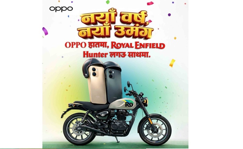 ओप्पोको नयाँ वर्ष अफरः रोयल इन्फिल्ड हन्टर ३५० जित्ने अवसर