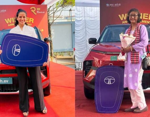 भाटभटेनीमा सामान किनेका दुई जनाले जिते टाटा पन्च ईभी