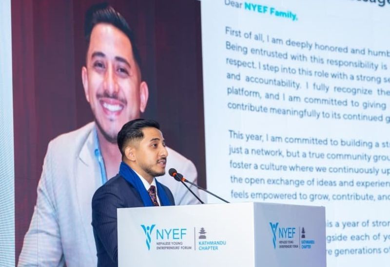 अनुभव श्रेष्ठ बने नेपाली युवा उद्यमी मञ्च काठमाडौंको अध्यक्ष