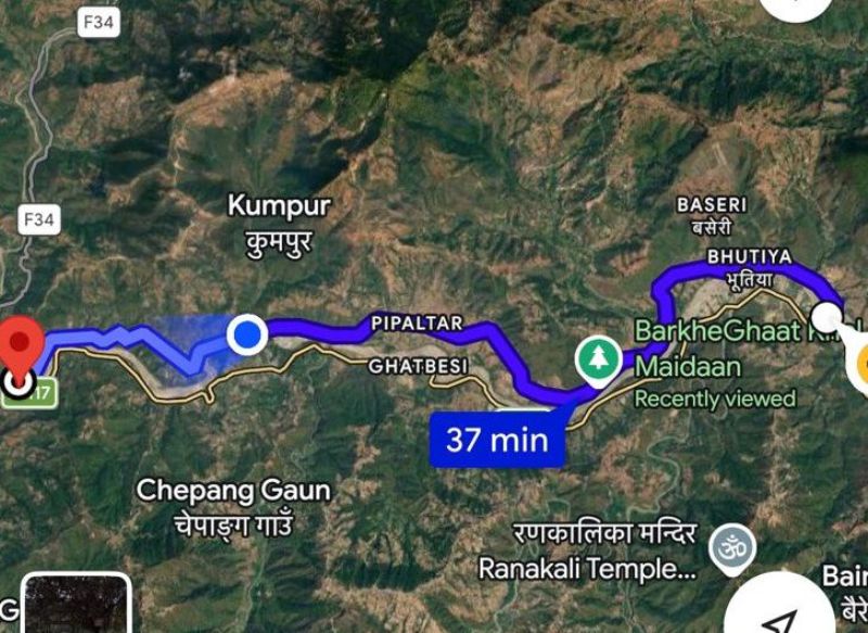 धादिङबेसी जाने वैकल्पिक सडक सञ्चालनमा