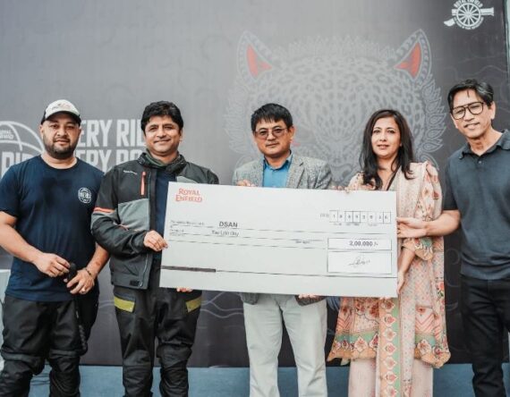 रोयल इन्फिल्डको ‘वान राइड’मा १,५०० राइडर सहभागी, डाउन सिन्ड्रोम एसोसिएसनलाई २ लाख सहयोग