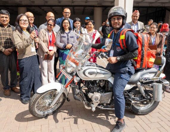 काठमाडौँ महानगरपालिकामा अब ‘बाइक एम्बुलेन्स’ सेवा