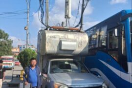 नयाँ बसपार्कमा नेटवर्क गुणस्तर कायम राख्न नेपाल टेलिकमको बीटीएस भ्यान