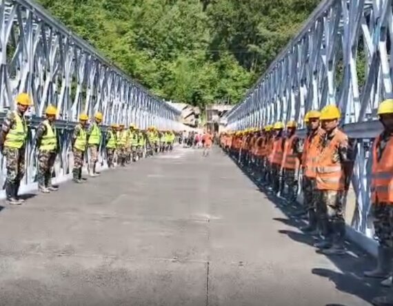 रसुवामा बेलिब्रिज निर्माण सम्पन्न, आजदेखि यातायात सञ्चालन